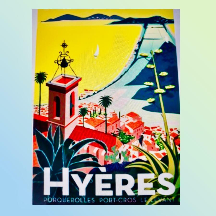 Studio Port D'Hyeres Vue Mer Et Iles De Porquerolles Et Port-Cros Exteriör bild